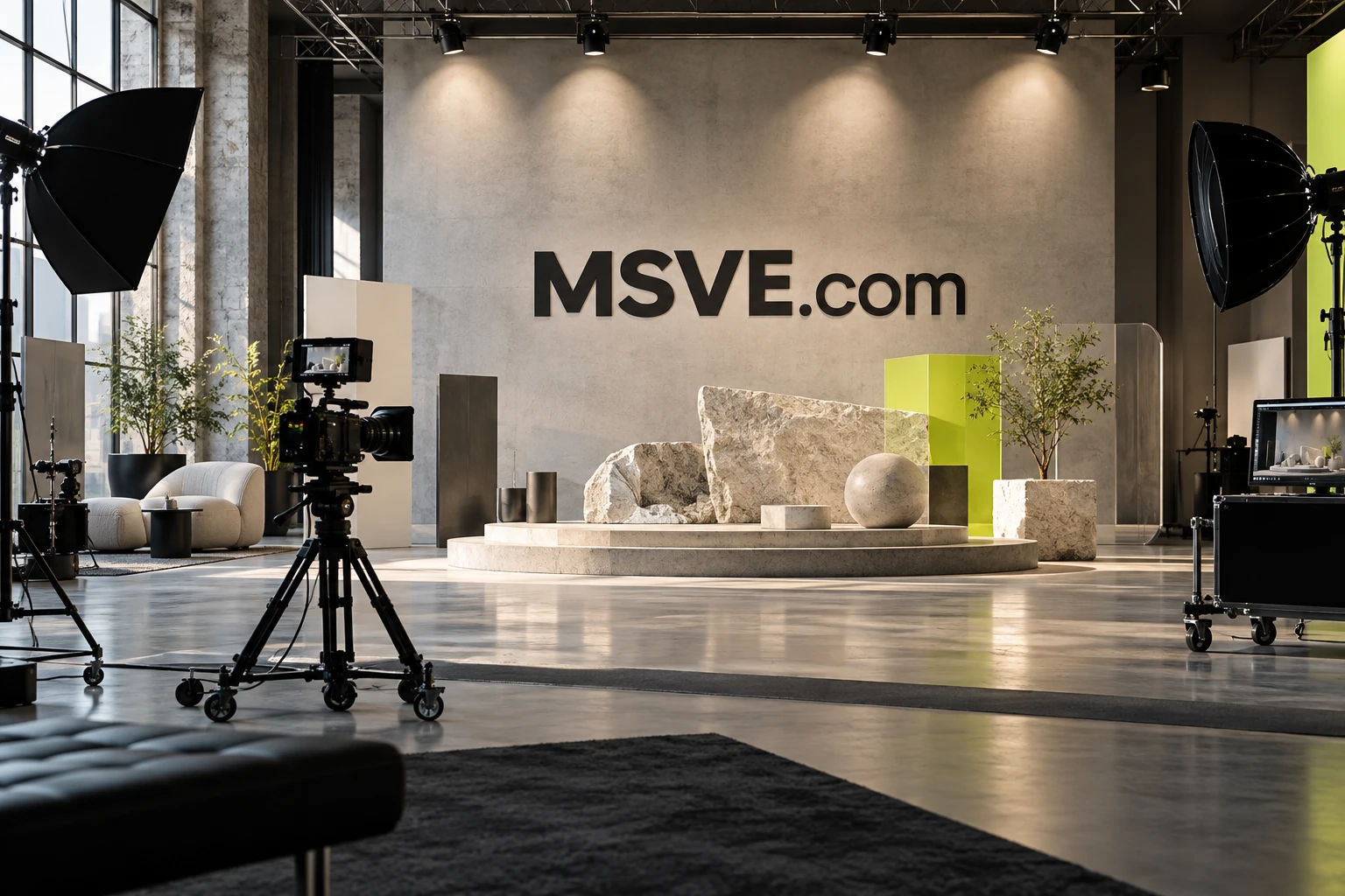 Creative production studio with MSVE.com branding