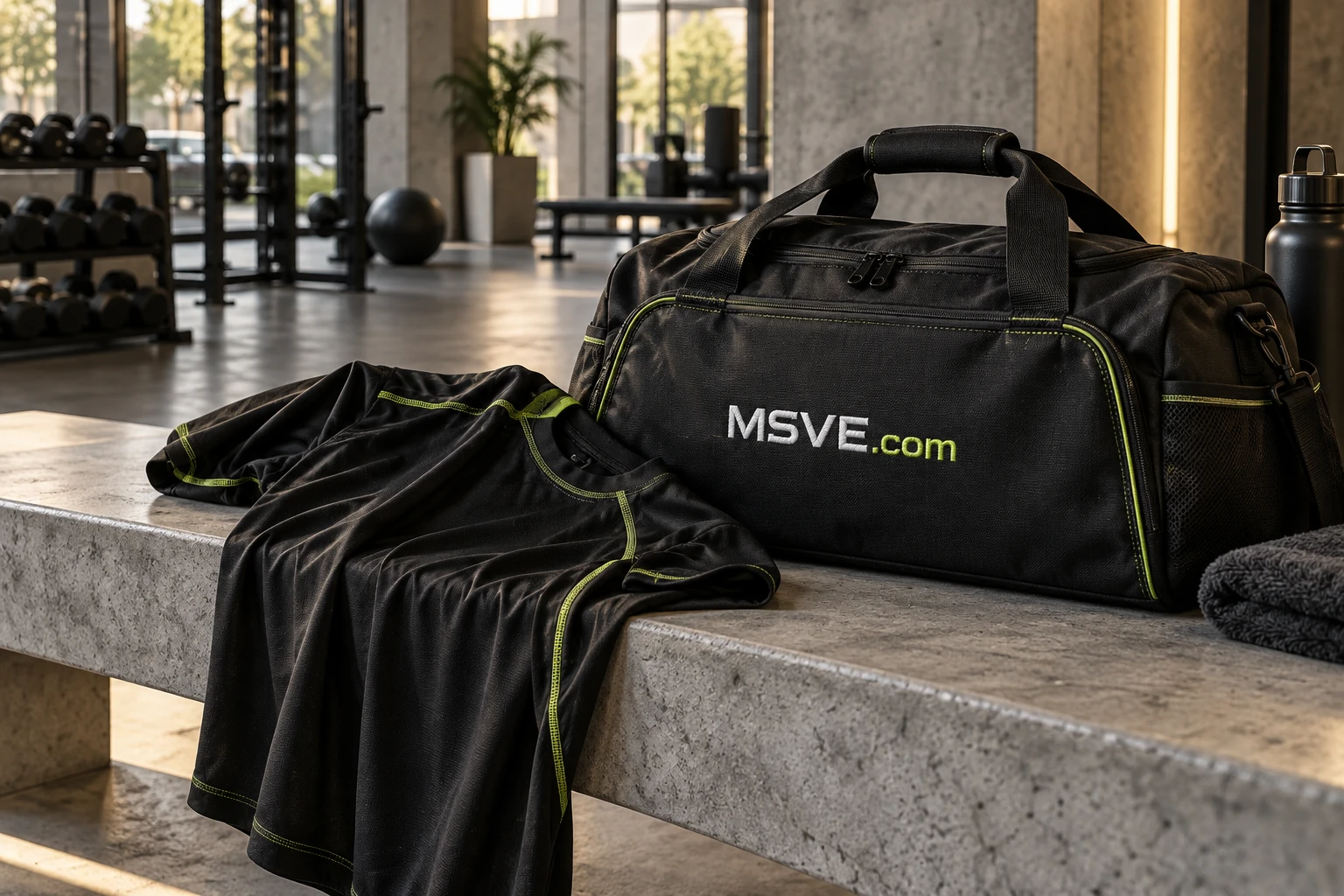 Training apparel concept with MSVE.com branding